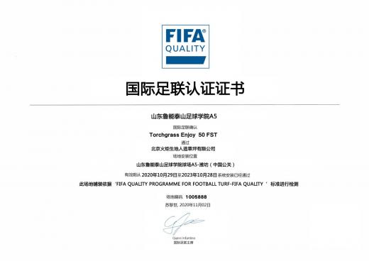 山東魯能泰山足球?qū)W院A5