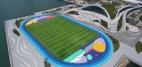 潮起港灣，綠滿(mǎn)操場(chǎng)！北京火炬生地人造草坪傾情助力“至海港灣--海上大操場(chǎng)”煥新起航